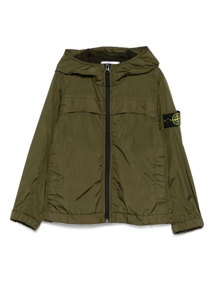 Детская куртка Stone Island Junior Compass-badge, оливковая