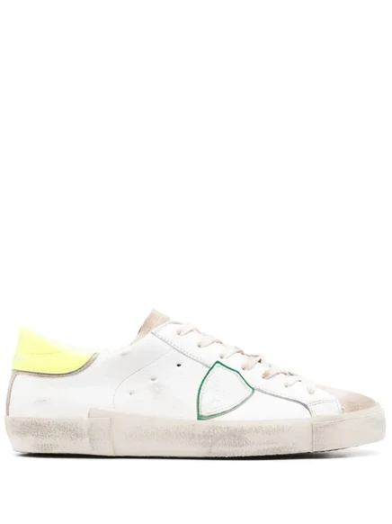 Мужские кроссовки Philippe Model Prsx из кожи, белые