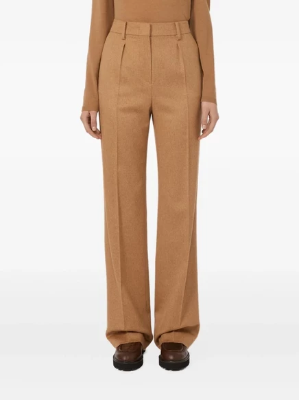 Плиссированные верблюжьи брюки Max Mara neutrals