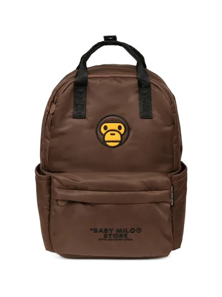 Рюкзак Baby Milo by A Bathing Ape с вышивкой, коричневый