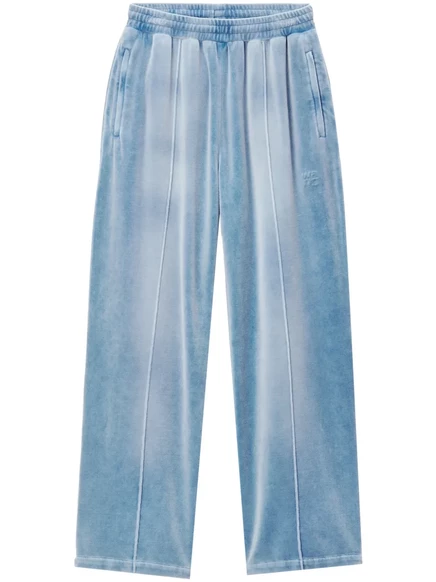 Бархатные спортивные брюки Alexander Wang blue