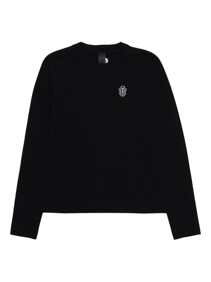 Мужская футболка Chrome Hearts Heavyweight с вышивкой, черная