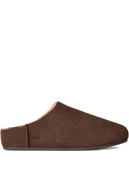 Женские мюли Ugg Elea замшевые с овчиной, коричневые