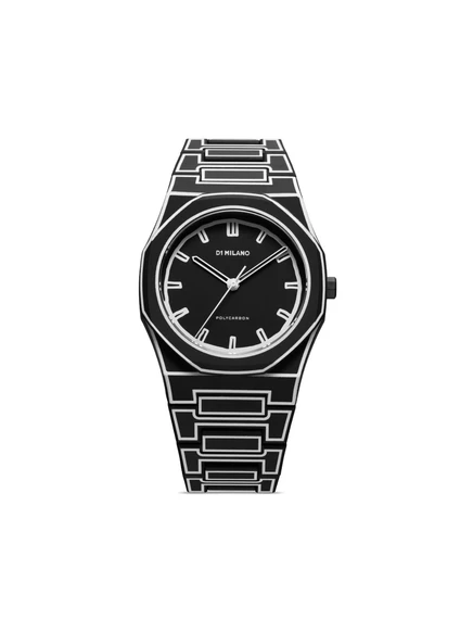 Мужские часы D1 Milano Polycarbon 40,5 мм, черные