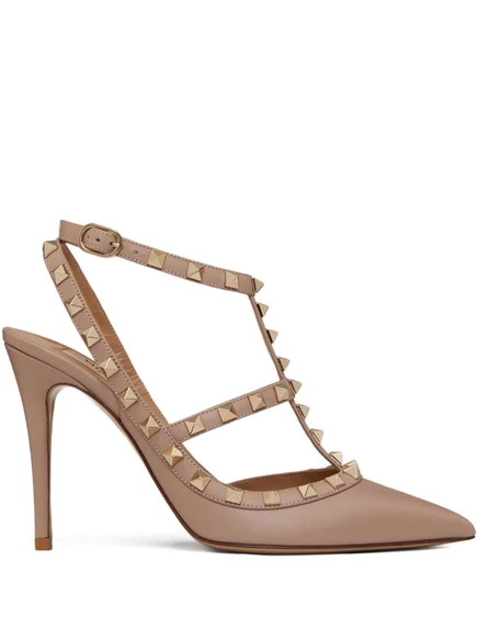 Насосы Valentino Garavani Rockstud в 100-миллиметровом корпусе neutrals