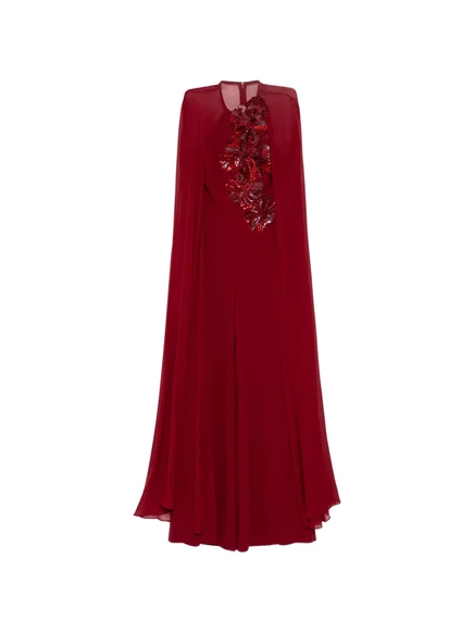 Женский комбинезон Elie Saab с пайетками, кирпичный