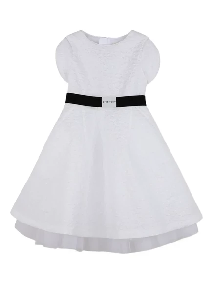 Платье для девочек Givenchy Kids с поясом, белое