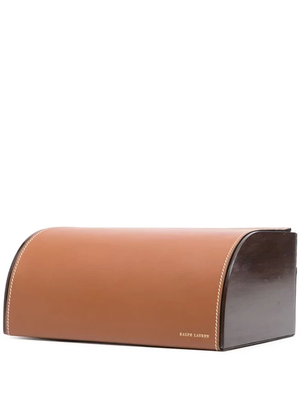 Кожаная шкатулка для писателей Ralph Lauren Home Brennan Saddle brown