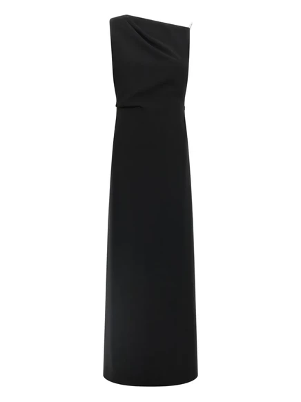Женское платье Max Mara на одно плечо, черное