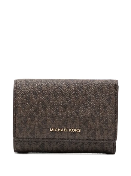 Женский кошелек Michael Kors Bryant с логотипом, коричневый