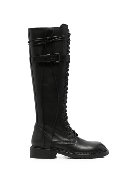 Женские сапоги Ann Demeulemeester на шнуровке, черные
