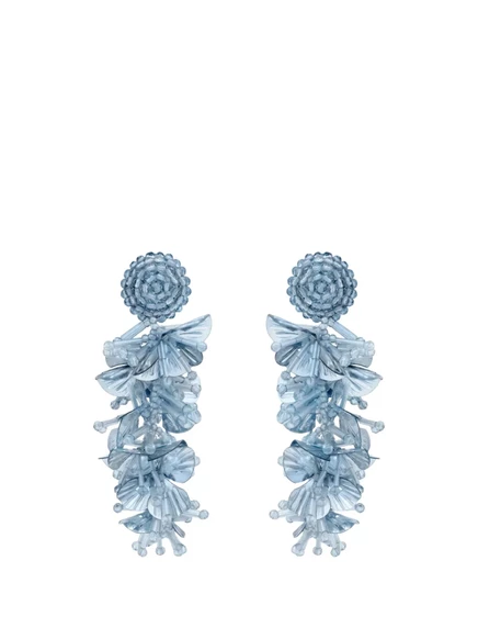 Женские серьги Oscar de la Renta с пайетками, голубые