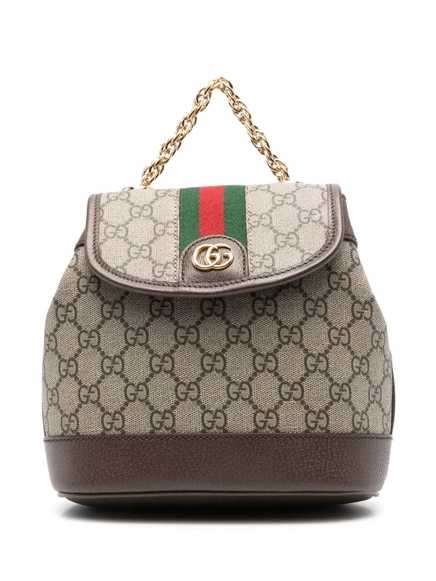 Женский мини-рюкзак Gucci Ophidia, бежево-коричневый