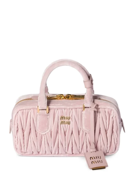 Сумка-тоут Miu Miu Arcadie Matelassé pink