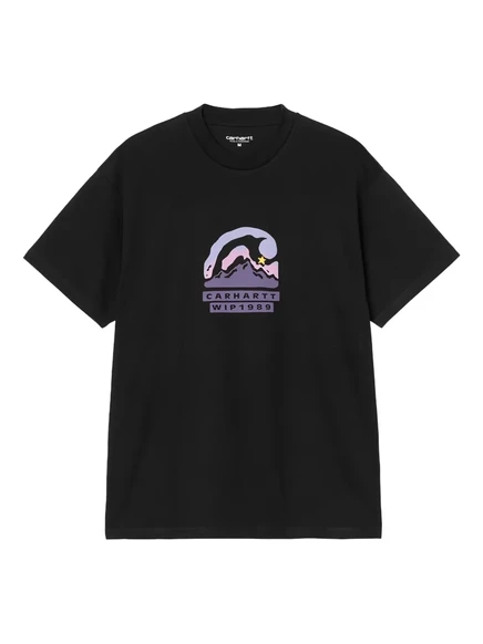 Мужская футболка Carhartt WIP Rising Helix с графическим принтом, черная