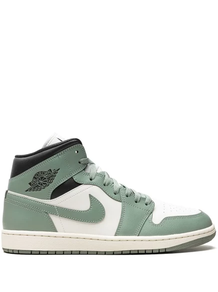 Женские кроссовки Jordan Air Jordan 1 Mid из кожи, зеленые