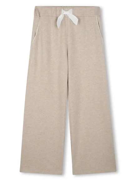 Спортивные брюки с вышитым логотипом Chloé Kids neutrals
