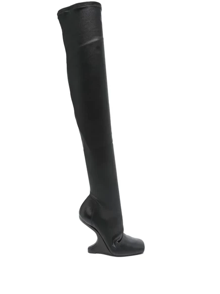 Женские ботфорты Rick Owens Lilies 110 мм, черные