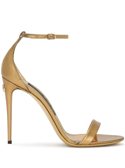 Металлические босоножки Dolce & Gabbana Keira gold