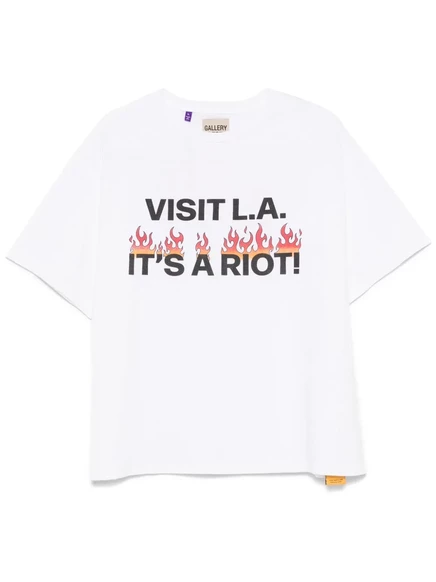Футболка унисекс Gallery Dept. L.A. Riot, белая