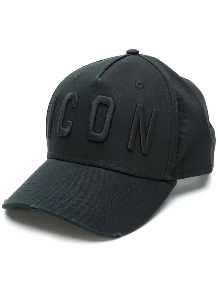 Мужская бейсболка DSquared2 Icon с вышивкой, черная