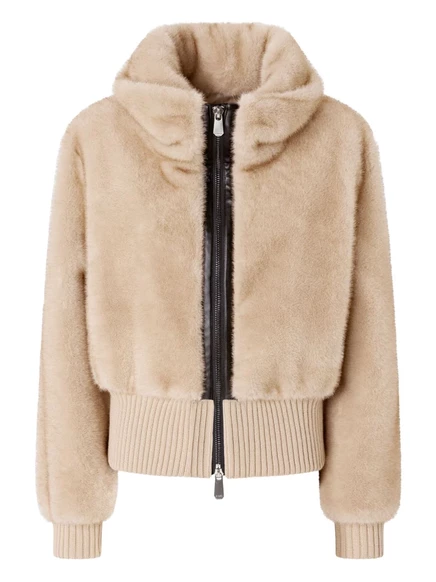Куртка из искусственного меха PINKO neutrals