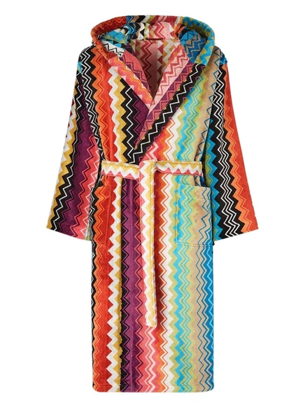 Унисекс халат Missoni Home зигзаг, хлопок, красный