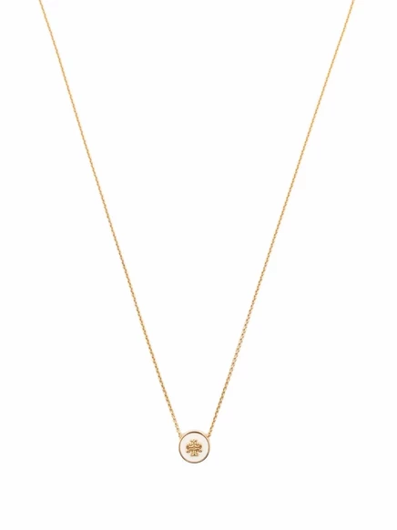 Женское ожерелье Tory Burch Kira с эмалью, золотистое