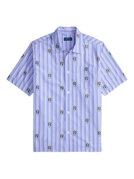 Мужской топ Polo Ralph Lauren с медвежонком, голубой