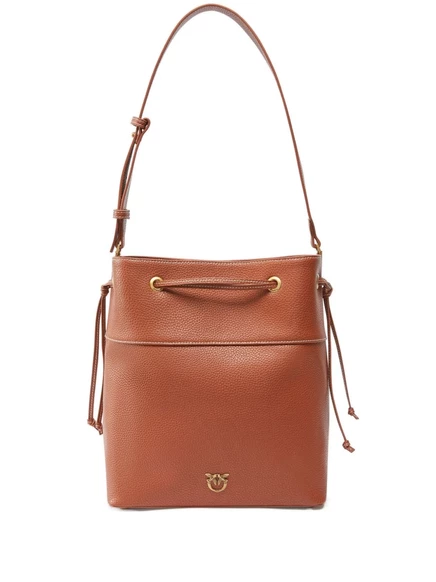 Сумка-ведро PINKO Love Birds brown