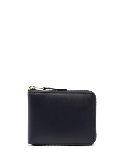 Кошелек Comme Des Garçons из кожи на молнии blue