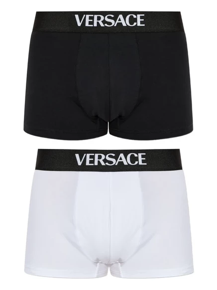 Мужские трусы-боксеры Versace, 2 шт., черные