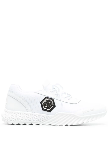 Кроссовки Philipp Plein Runner Hexagon низкие white