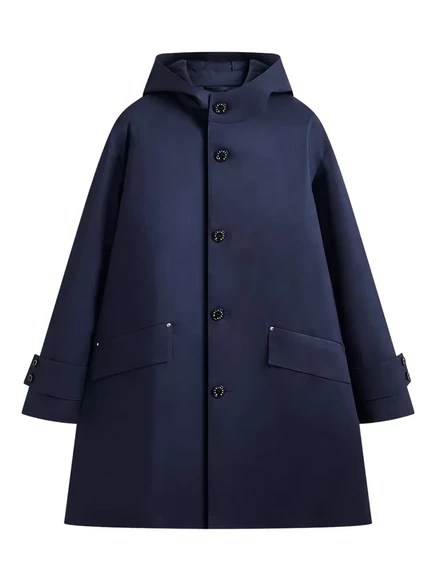 Мужской плащ Mackintosh Humbie Raintec с капюшоном, синий