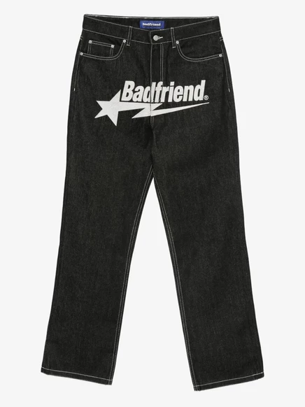Мужские джинсы Badfriend с пятью карманами, черные