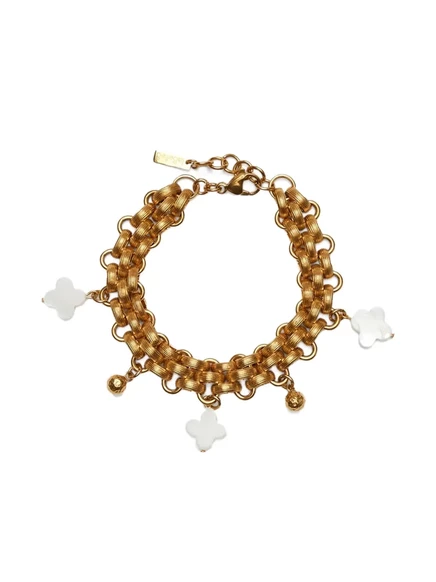 Женский браслет Labelled Jewellery Mila с клевером, золотистый
