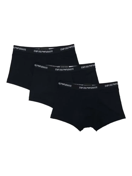 Мужские боксеры Emporio Armani с логотипом, темно-синие
