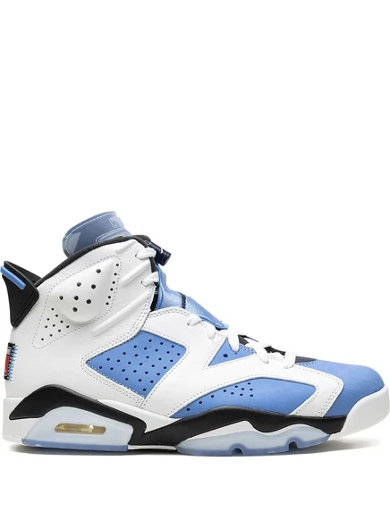 Унисекс кроссовки Jordan Air Jordan 6 «UNC», бело-голубые