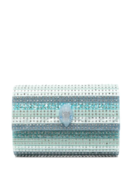 Женский клатч Kurt Geiger Eagle с кристаллами, голубой