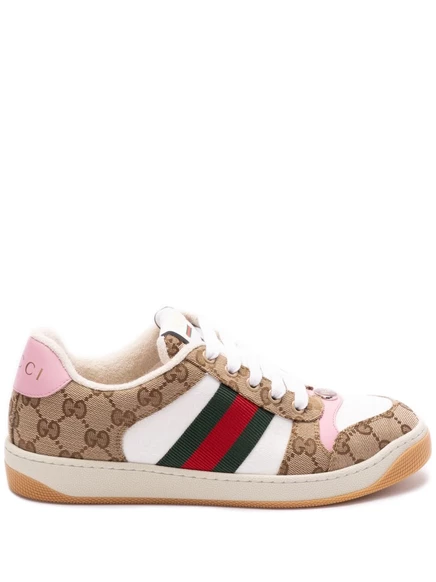 Парусиновые кроссовки Gucci GG neutrals
