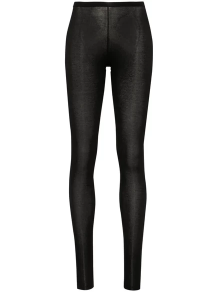 Женские леггинсы Maison Close La Femme Amazone в рубчик, черные