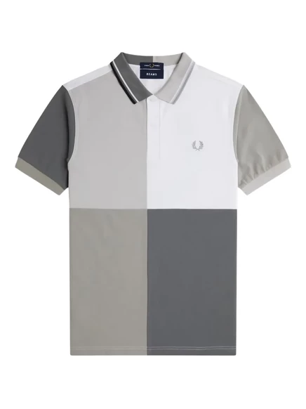 Мужская футболка-поло Fred Perry x Beams, светло-серая