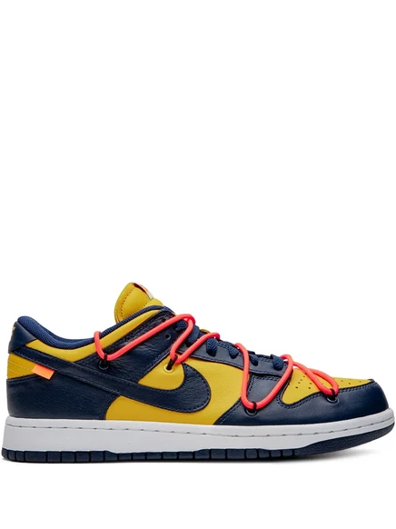 Унисекс кеды Nike x Off White Dunk Low, синие