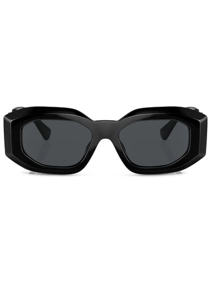 Солнцезащитные очки Versace Eyewear в тонированной геометрической оправе black