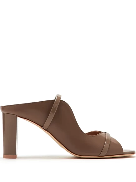Женские босоножки Malone Souliers Norah, каблук 70 мм, коричневые