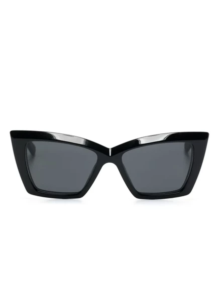 Женские солнцезащитные очки Saint Laurent кошачьи, черные