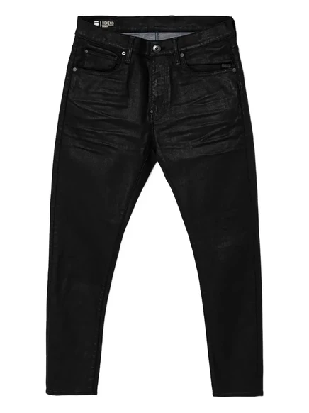 Мужские джинсы G-Star Raw Revend с вощеной отделкой, черные