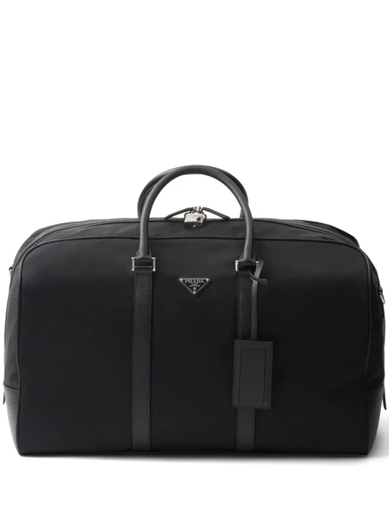 Дорожная сумка Prada Re-Nylon Saffiano, черная