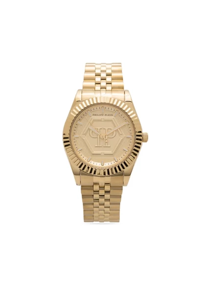 Женские часы Philipp Plein Date Superlative 38 мм, золотые