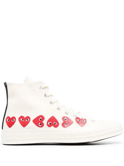 Кеды Comme Des Garons x Converse Chuck 70 Hi, белые